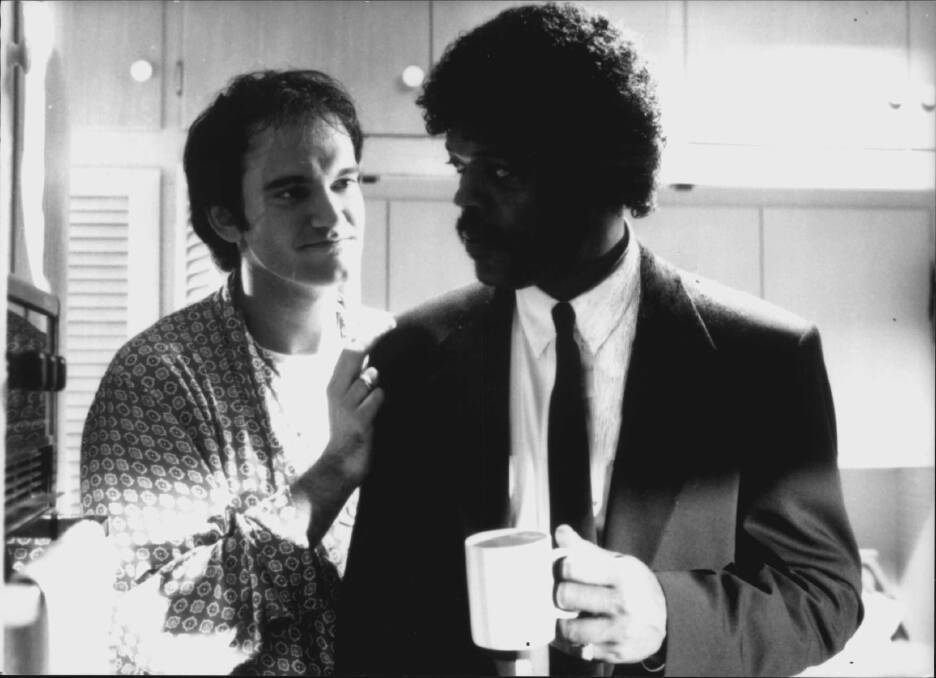Quentin Tarantino (left) portrays highly-strung Jimmie alongside Samuel Jackson (Jules) in Pulp Fiction.