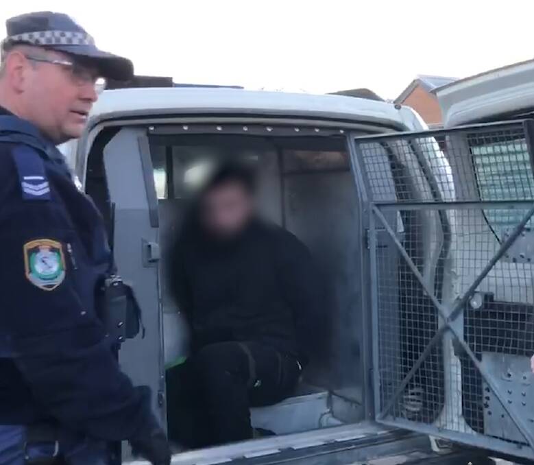 Four men have been arrested after NSW Police executed a search warrant on a Yass home on Tuesday. Picture: NSW Police Media