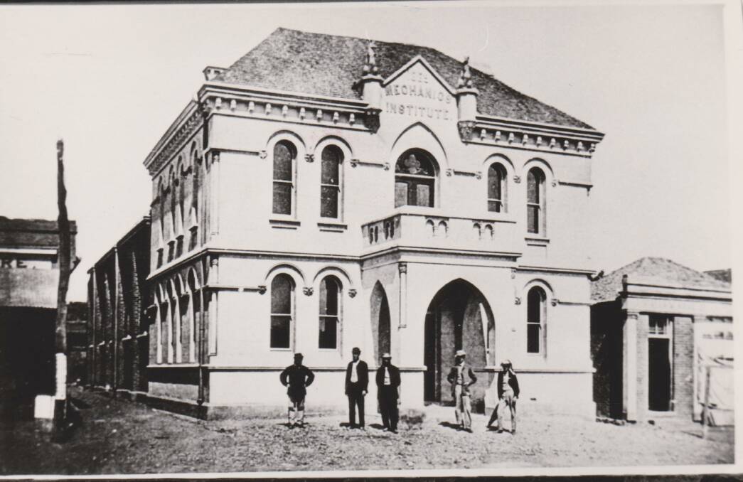 Mechanics Institute where the first picture shows were shown in Yass. Yass & District Historical Society Collection. 