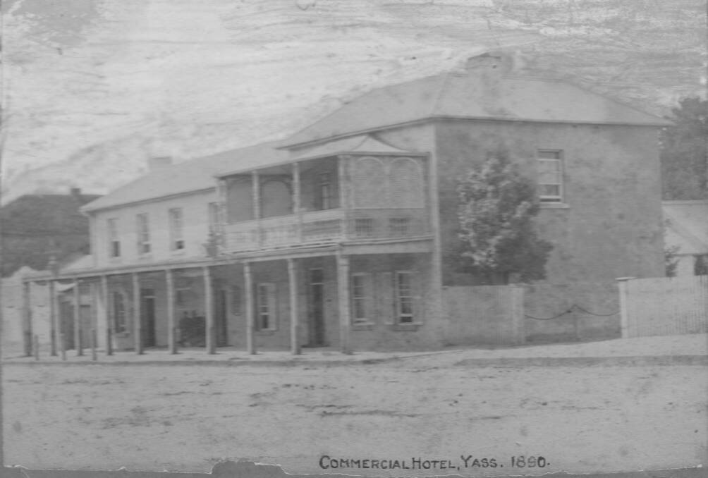 The Commercial Hotel, Yass, in 1890. Photo: Yass & District Historical Society Collection.
