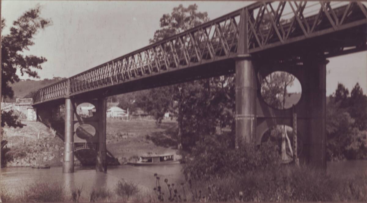 STANDING STRONG: The old Taemas Bridge, built 1887, in its heyday (date unknown). Photo: Yass & District Historical Society Collection 