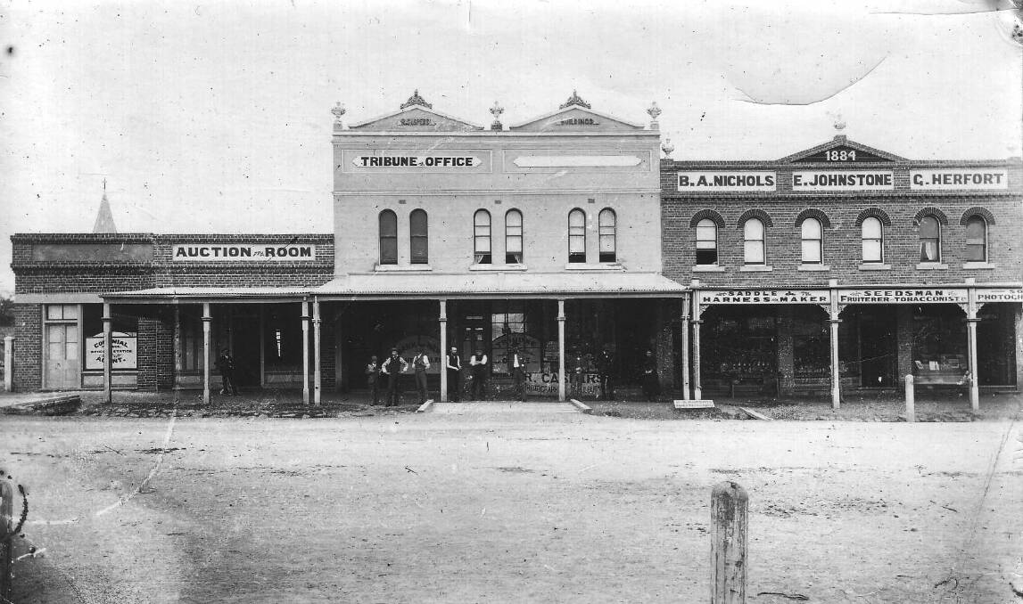 HANDSOME: Some of the architecturally attractive buildings on the main street. Photo: Yass & District Historical Society Collection.