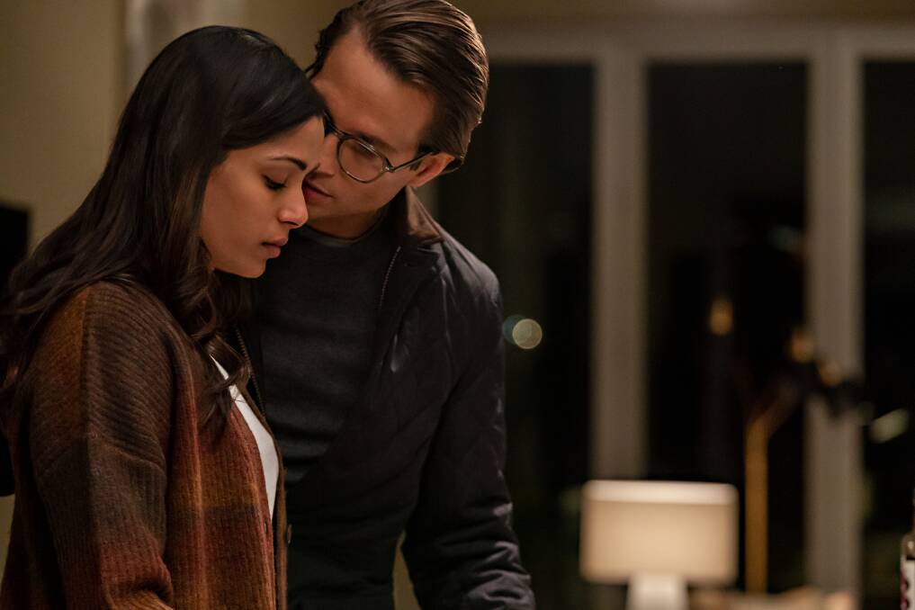 Freida Pinto (Meera) and Logan Marshall-Green (Henry) in Intrusion. Picture: Ursula Coyote/Netflix