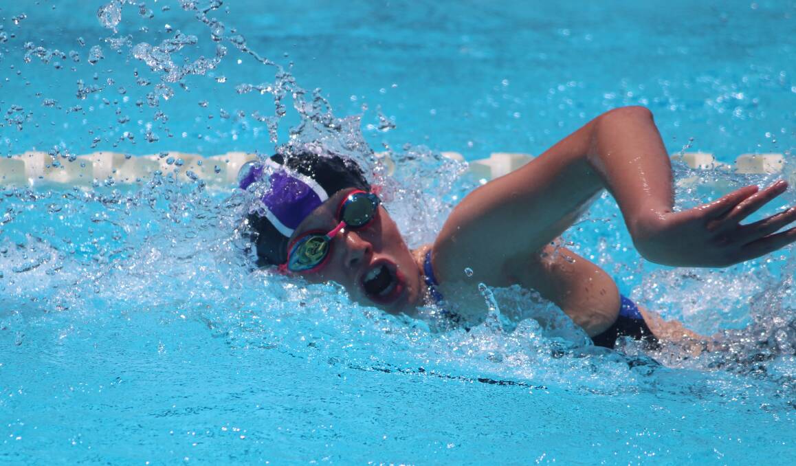Take a breath: Yass swimmers performed exceptionally well on Sunday at their home pool. Photo: Zac Lowe.
