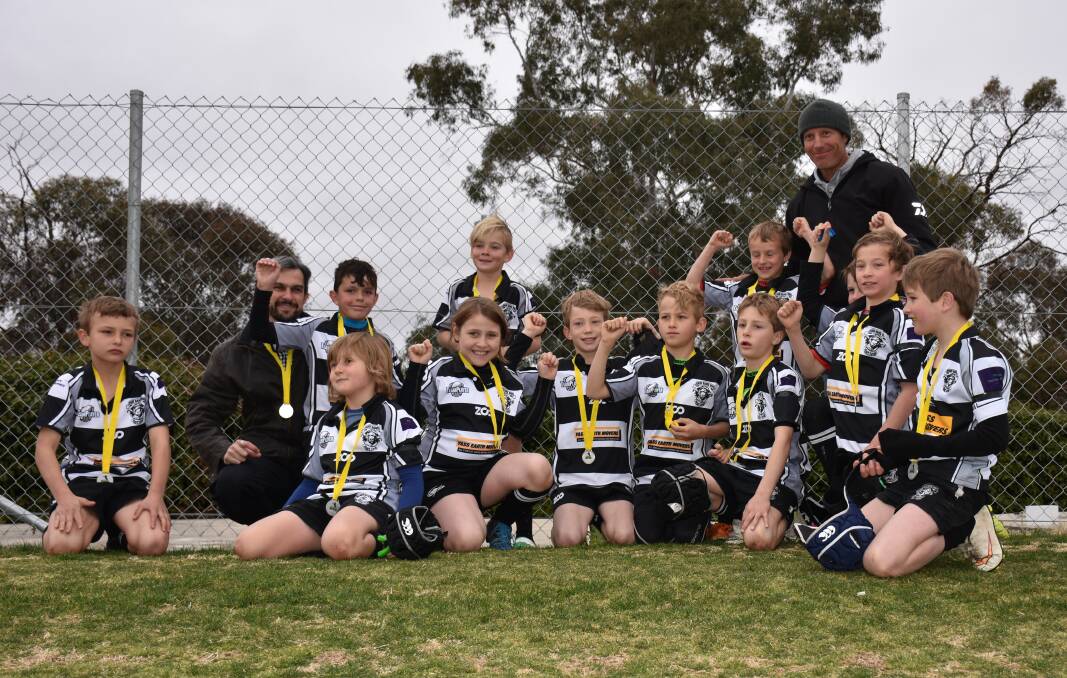 Good effort: The Yass Rams Under 9's were thrilled to have made the Grand Final, and played valiantly against Queanbeyan. Photo: Supplied. 
