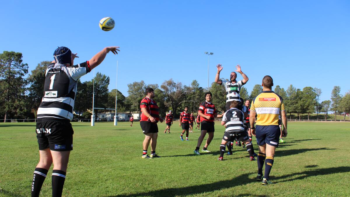 So close: The Rams during their clash with Batemans Bay early in the season, one of the close matches which they were unable to clinch. Photo: Zac Lowe.