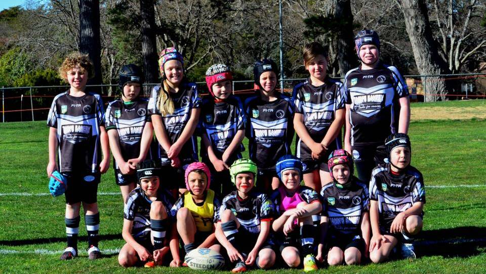 The Yass Magpies U10s on the day of their loss to the Queanbeyan Kangaroos. Photo: Yass Minor Rugby League.