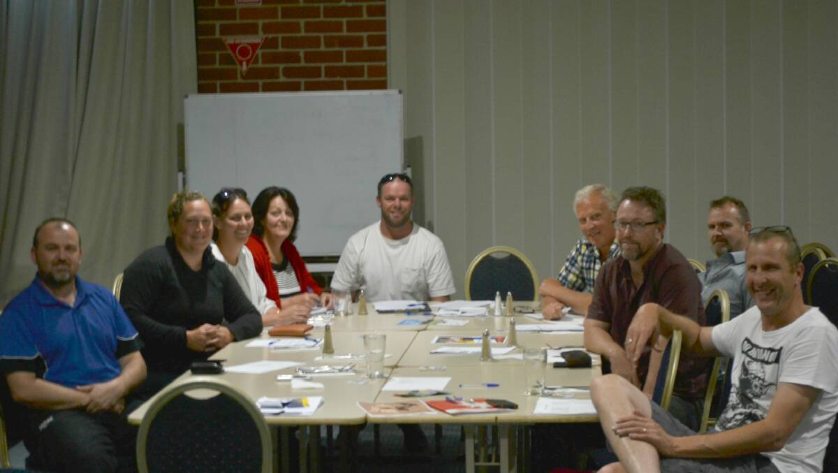 The committee: (from l to r) Damien Anderson, Jemma Rice, Kaydee Bray, Deirdre Badcoe, Andrew Ingold, Tony Graham, Andrew Baldwin, Andrew Fillery, Grant Membrey. 