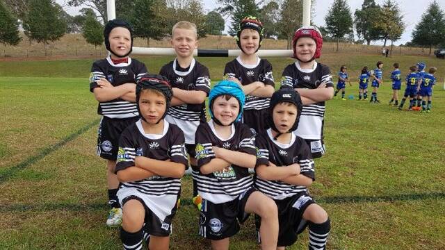 The Yass Magpies Under 7's Black team.