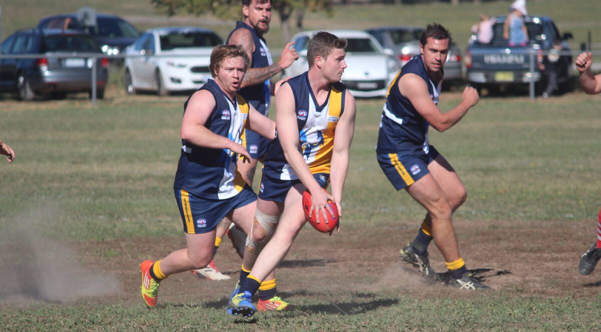 Turning: The Murrumbateman Eagles know that they are on the verge of a special victory. Photo: Zac Lowe.