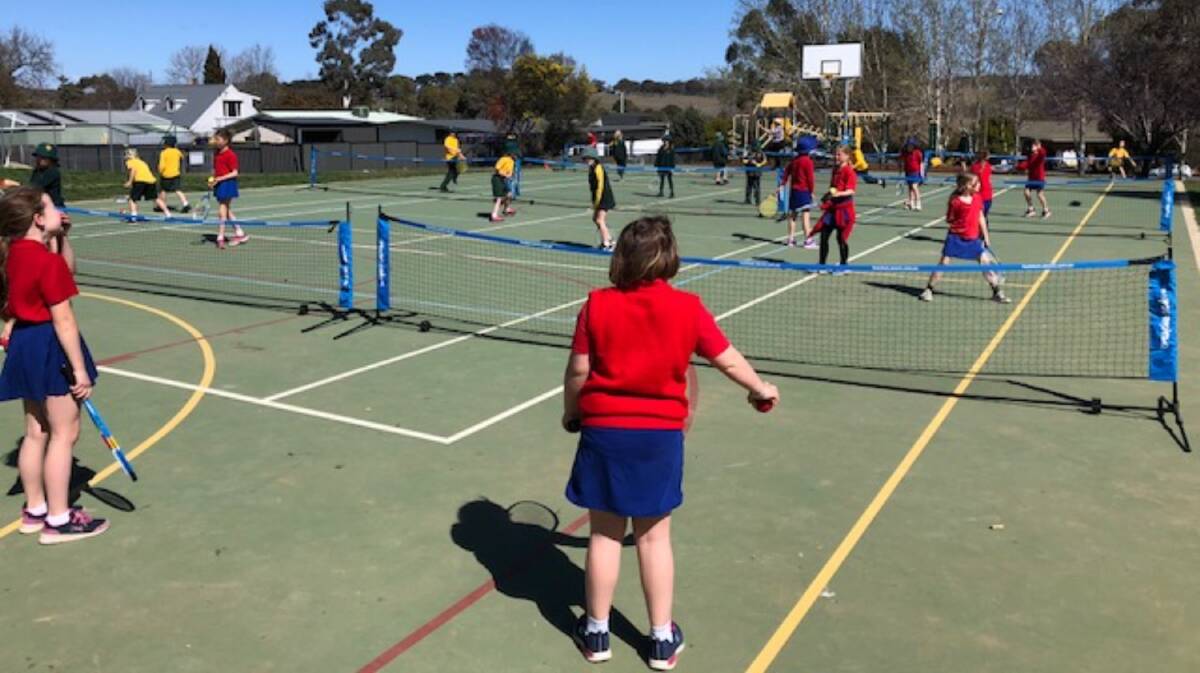Crowded: Over 200 students from the two schools came together on Wednesday to test their skills. Photo: Supplied.