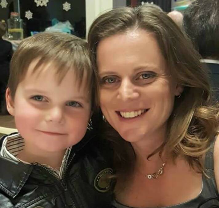 Murrumbateman business owner and mother-of-four Roslyn Pengilly with son Timothy, whose special needs would be better supported at a local campus. Photo: supplied