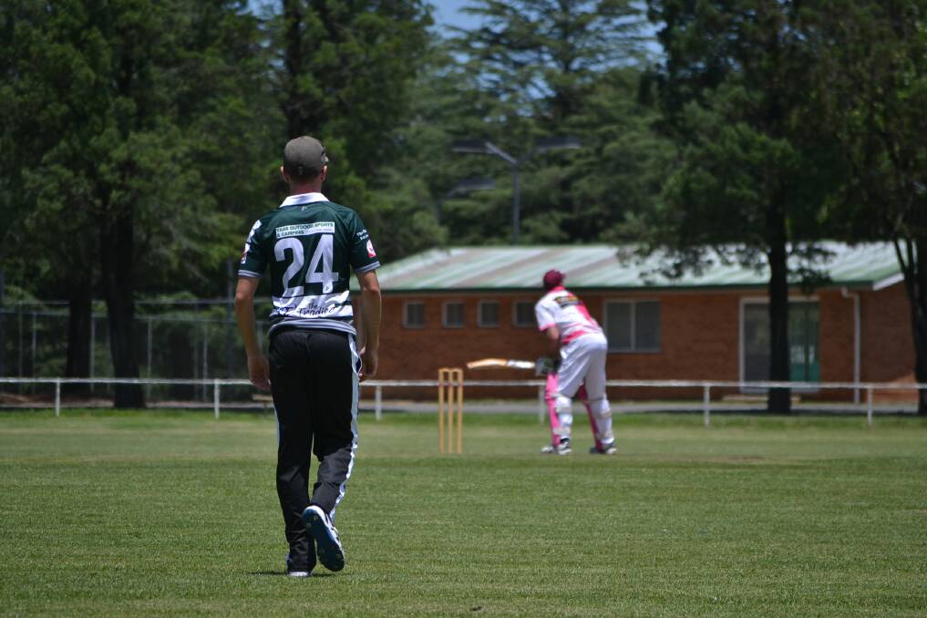At home: The match will take place at Bowning Oval, where Brad Wylie stressed the importance of playing straight as a batsman and not letting the bowlers get on top. Photo: Zac Lowe. 