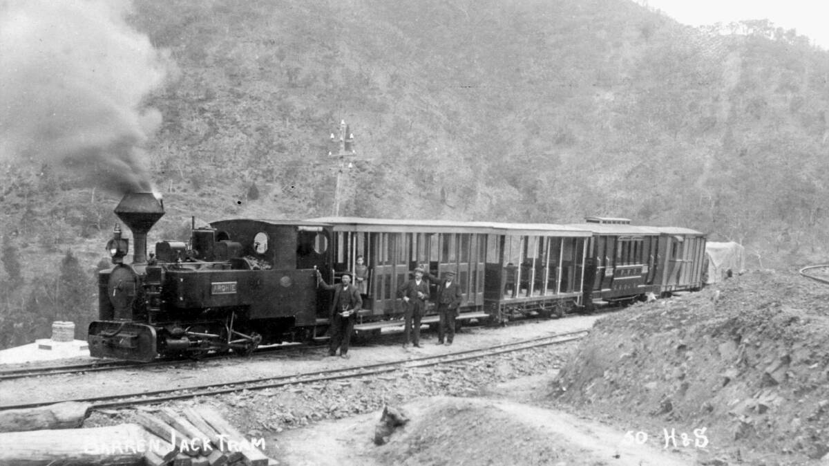 'Archie', one of the small steam engines that carried goods and passengers to 'Burrinjuck City', was captured by Shearsby's camera on numerous occasions.