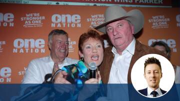One Nation leader Pauline Hanson and lower house MP Barnaby Joyce. Picture by Phoebe Adams