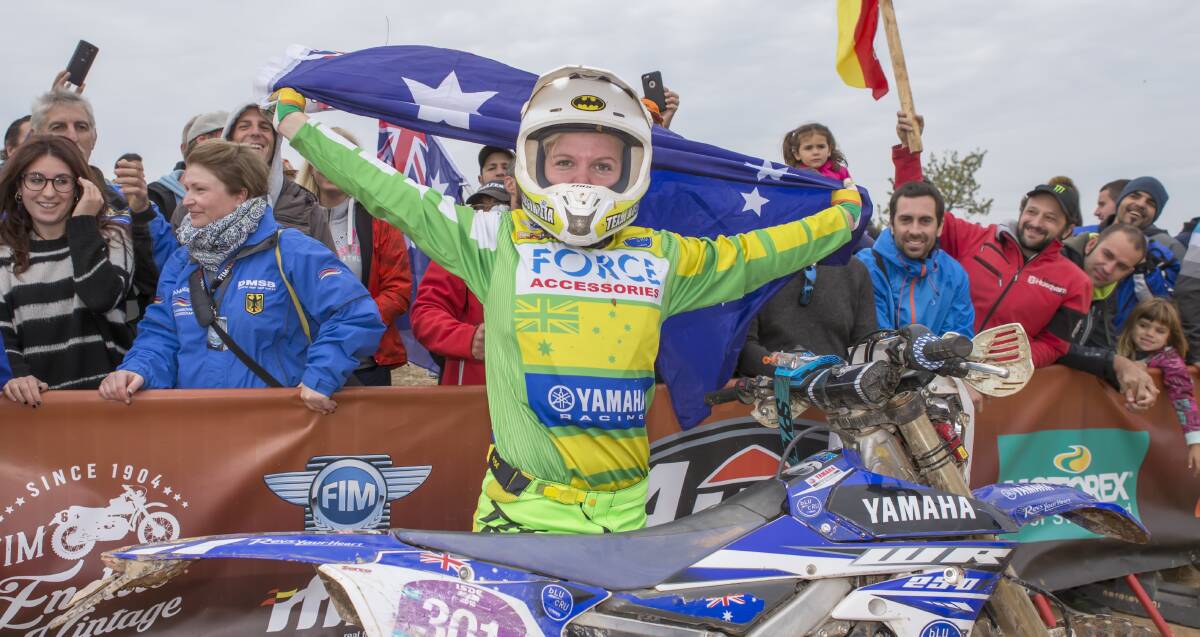 ON TOP OF THE WORLD: The Yamaha Blu Cru Women’s Trophy Team- featuring Yass rider Tayla Jones - has won a fourth consecutive world title in Spain. Photo: Mad Dog Images.