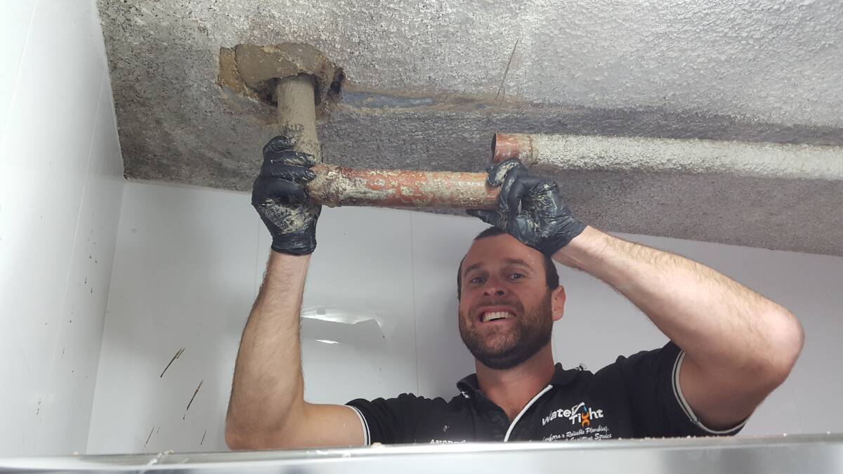 AMONG THE BEST: Andrew Goode was one of 10 who recently received a Rheem Apprentice Plumber Grant worth $3000. Photo: Supplied.