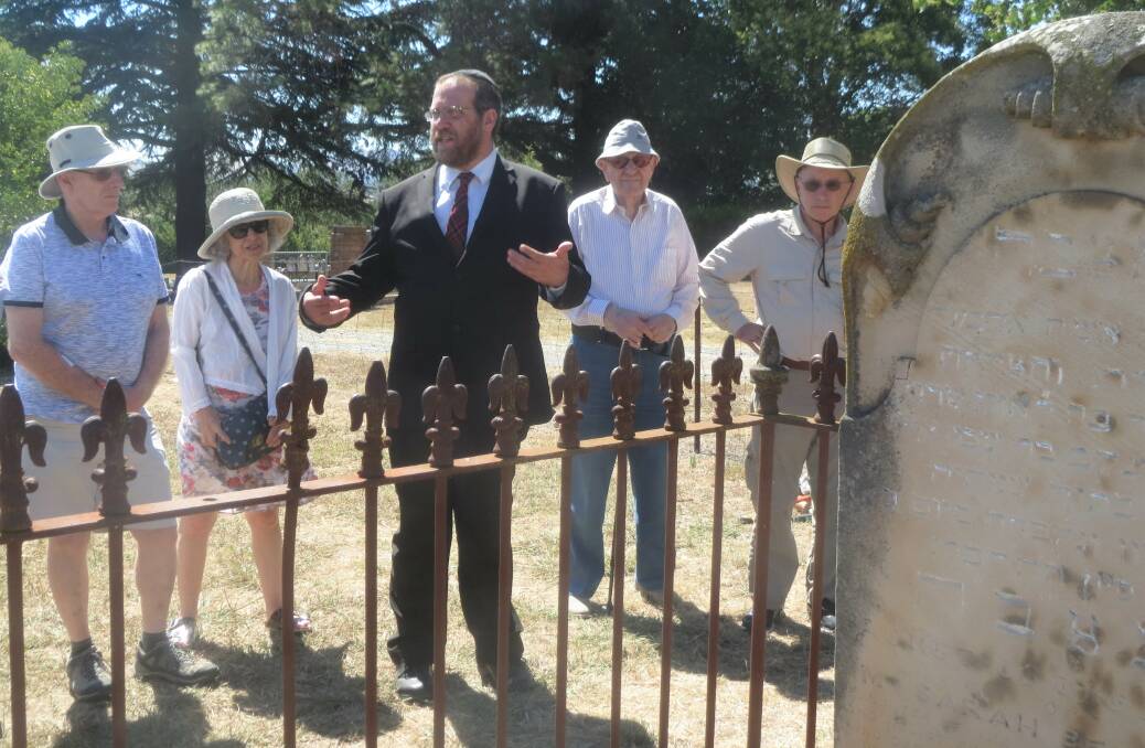 HISTORICAL TOUR: The ACT Australian Jewish Historical Society (AJHS) toured Old Linton and the Yass Jewish cemetery on February 11. Photo: Supplied