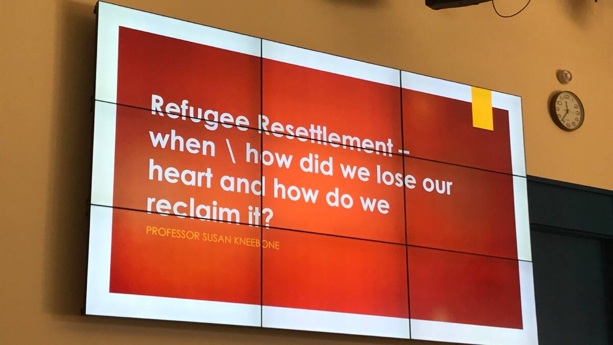 One of the slides at the conference.