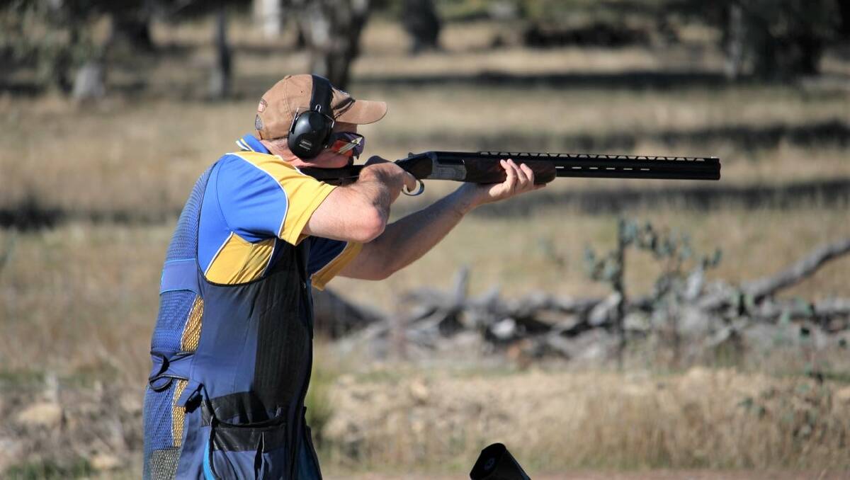 Wayde Hawkins with his new Perazzi Shotgun. Photo: Yass Clay Target Club