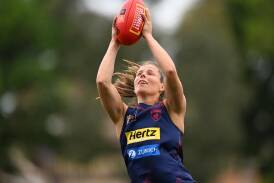 Melbourne skipper Kate Hore has been named captain of the 2023 AFLW All-Australian team. (James Ross/AAP PHOTOS)