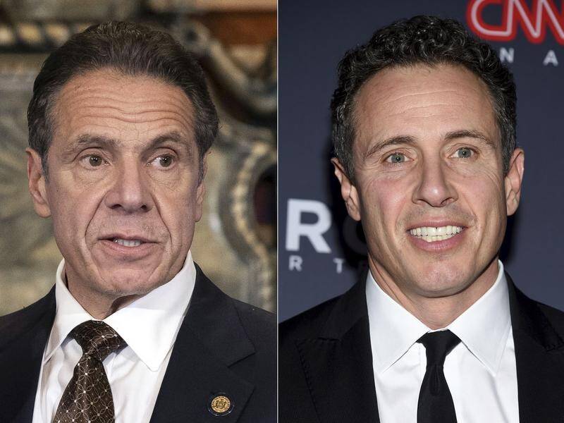 New documents "raise serious questions" about Chris Cuomo's (R) aid to brother Andrew (L), CNN says.