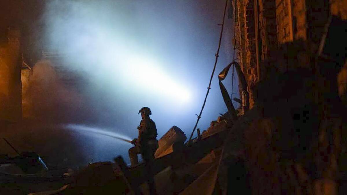 Russian forces struck a Kyiv sorting complex they alleged were used to distribute dual-use goods. (EPA PHOTO) Russian forces struck a Kyiv sorting complex they alleged were used to distribute dual-use goods. (EPA PHOTO)