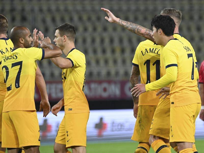Tottenham won their Europa League third round qualifier against Macedoninan side Shkendija 3-1.