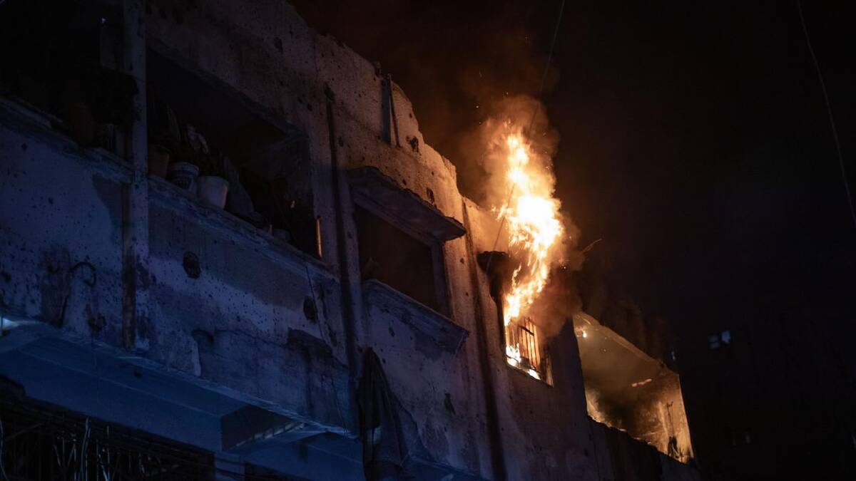 A local Hamas commander was said to have been killed in an Israeli strike on Wednesday night. (EPA PHOTO)