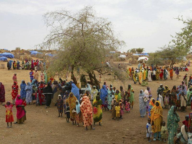 The UN is concerned some displaced Sudanese may be dying of starvation after nearly a year of war. (AP PHOTO)