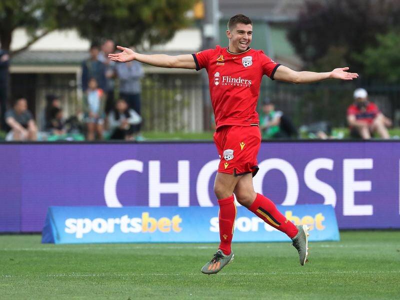 Nathan Konstandopoulos settled a seven-goal A-League thriller in Adelaide's favour at Western Utd.