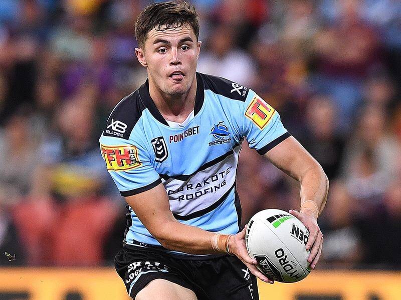 Kyle Flanagan has tallied eight NRL games since his first-grade debut for Cronulla last year.
