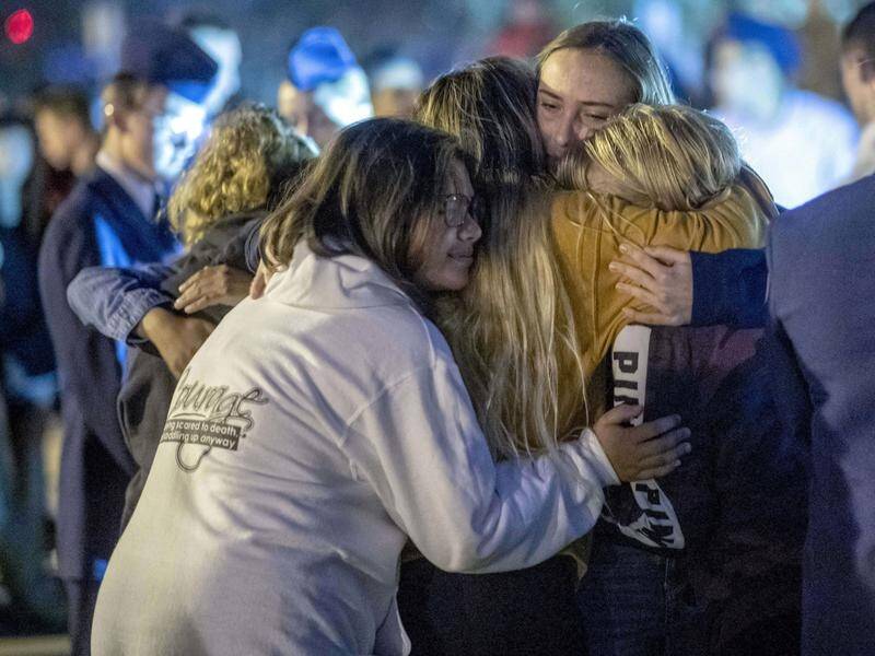 California police are hard pressed to explain why a student shot five schoolmates, killing two.