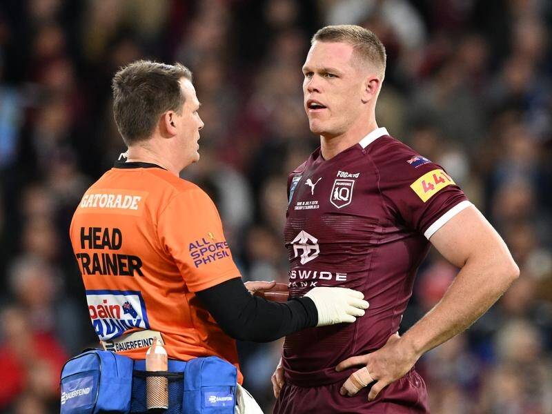 Lindsay Collins, concussed in 2022's Origin decider, returns to the fray for Queensland on Wednesday (Dave Hunt/AAP PHOTOS)
