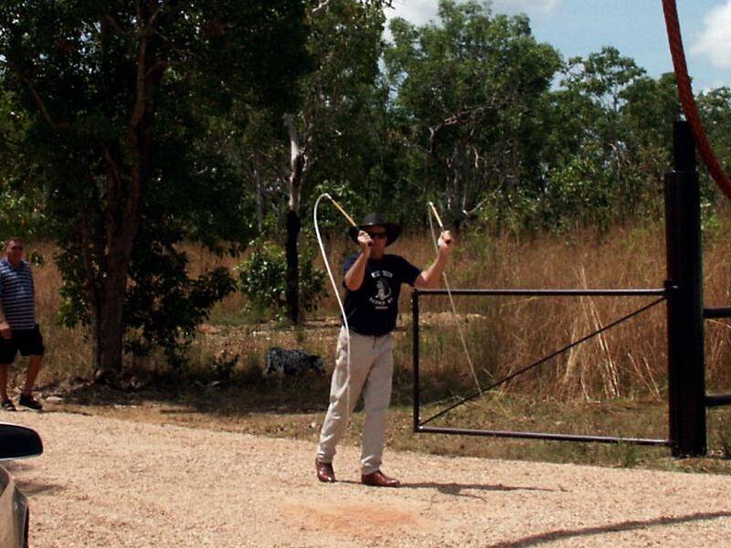 NT whip maker Mick Denigan is on trial after shooting a man at his property.