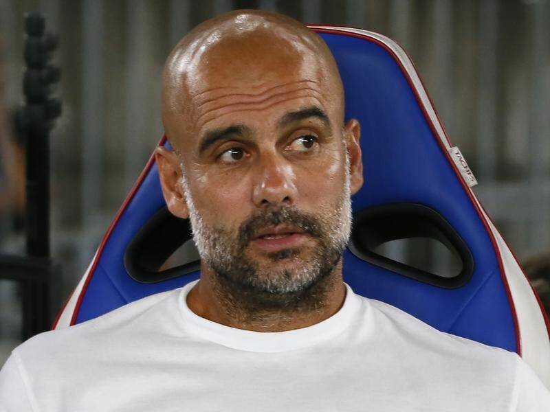 Manchester City manager Pep Guardiola is focused on winning a third Premier League title in a row.