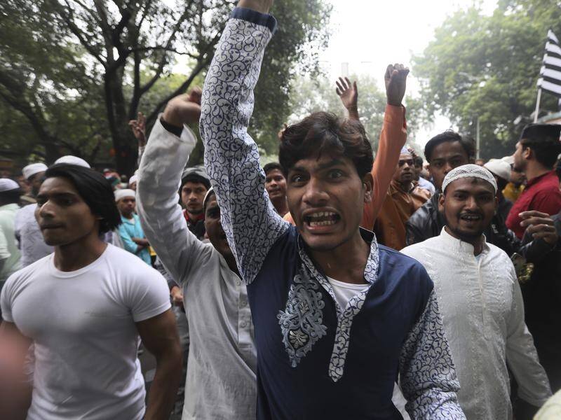 Students in New Delhi are railing against a new citizenship law that excludes Muslim groups.