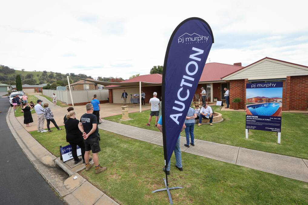 SELLING: 8 Coulston Street went under the hammer and sold for $645,000 on Saturday. Picture: JAMES WIlTSHIRE 