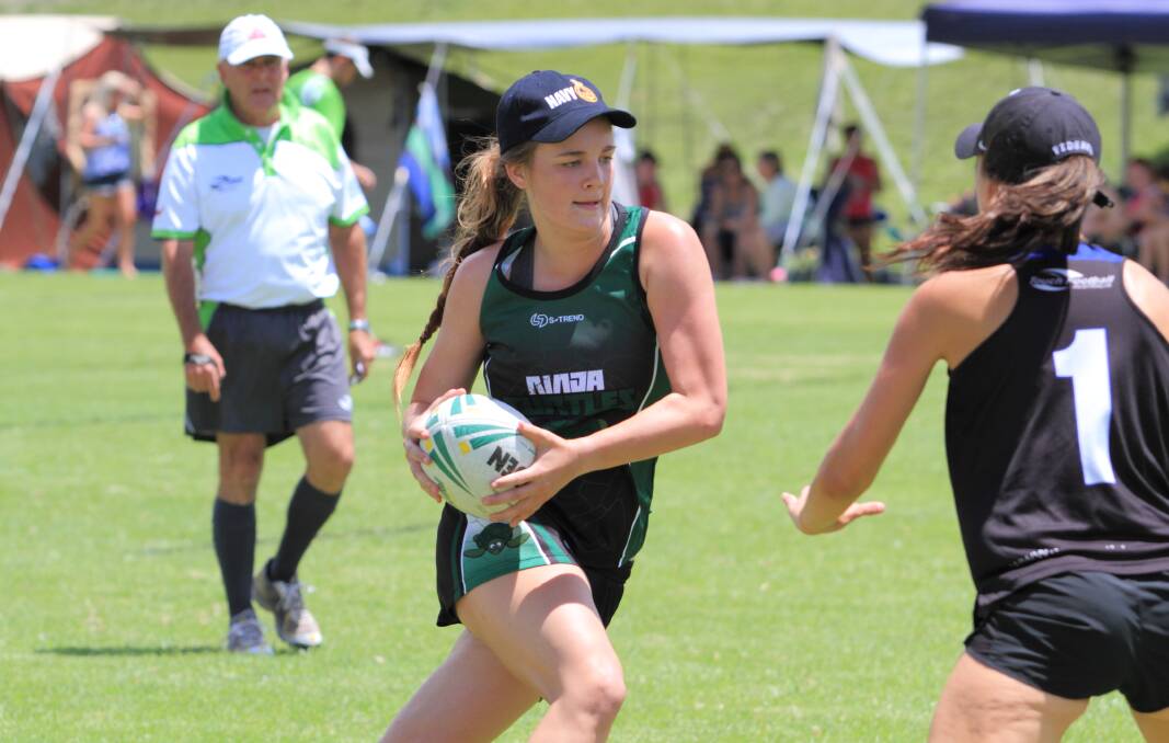 Ebony Henderson played with the Ninja Turtles in the tournament on the weekend. Ebony grew up in Yass and now lives in Sydney. Photo: RS Williams