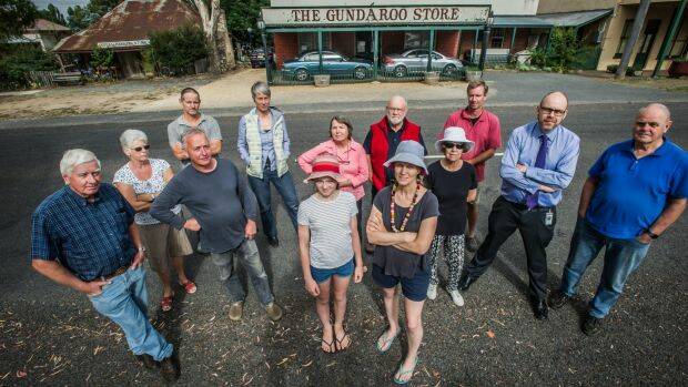 Residents in the rural village of Gundaroo north of Canberra are up in arms over a proposal that could see their sewerage centralised in preparation for future development in the area. Photo: Karleen Minney
