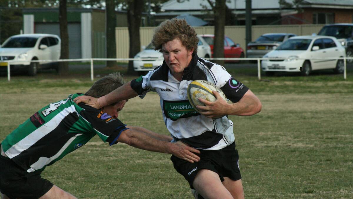Stephen Greenwood playing for the Yass Rams in 2010. 

