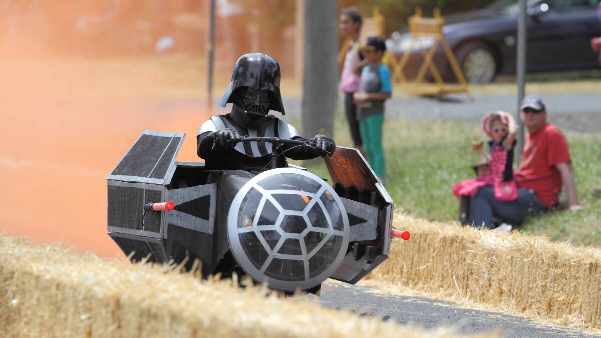 Many locals are hoping Darth Vader will be back in the Billycart Derby this year. Photo: RS Williams.
