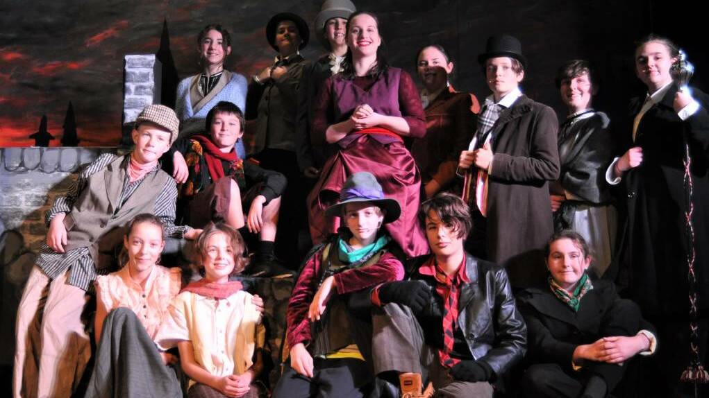 The lead cast: Yass High School presents the musical, Oliver Twist. Photo: Hannah Sparks