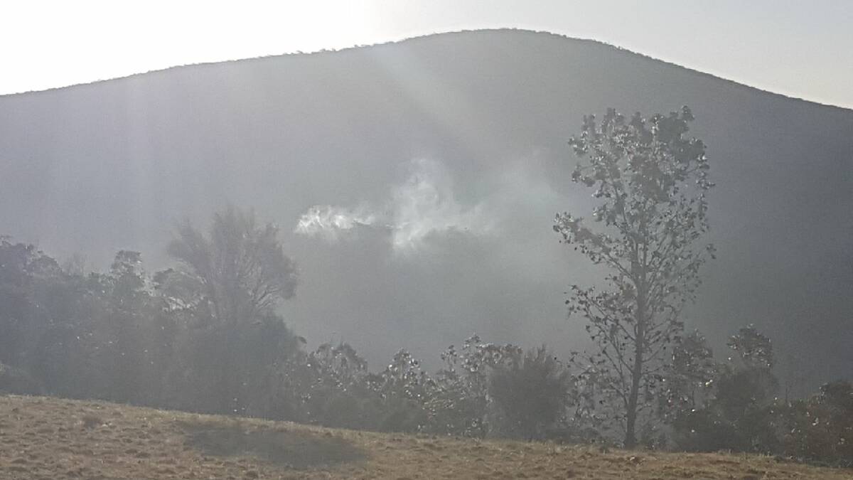 A recent photo from the scene of the fire at Burrinjuck Nature Reserve. Photo: NSW RFS
