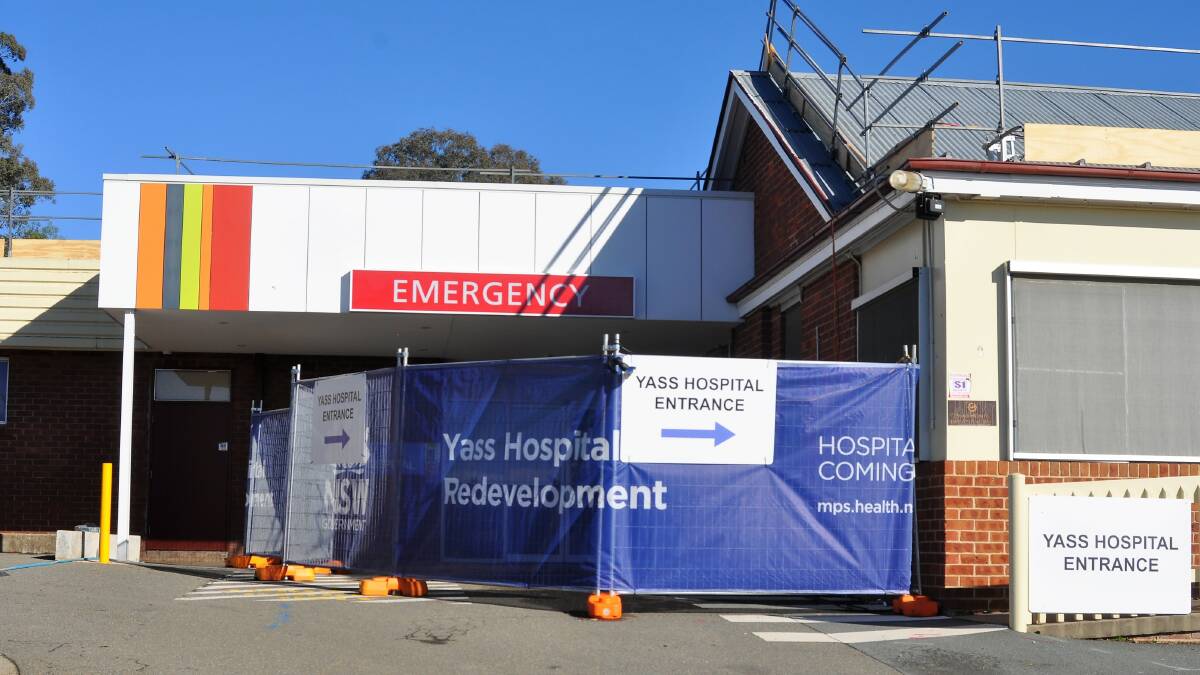 Yass Hospital during the redevelopment. Photo: Hannah Sparks