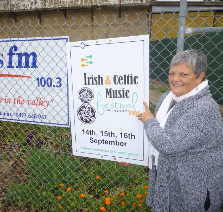 Organiser Jan Scanes looks forward to seeing you at the Irish and Celtic Music Festival this weekend.