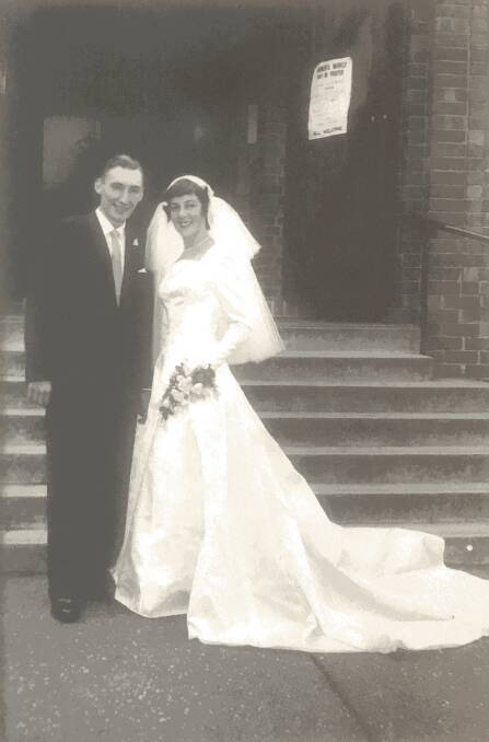 WEDDING BELLS: They married in Melbourne on February 14, 1959, aged 23. Photo: supplied