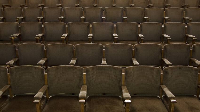 Empty seats in the Liberty Theatre. Photo: Ray McJannett