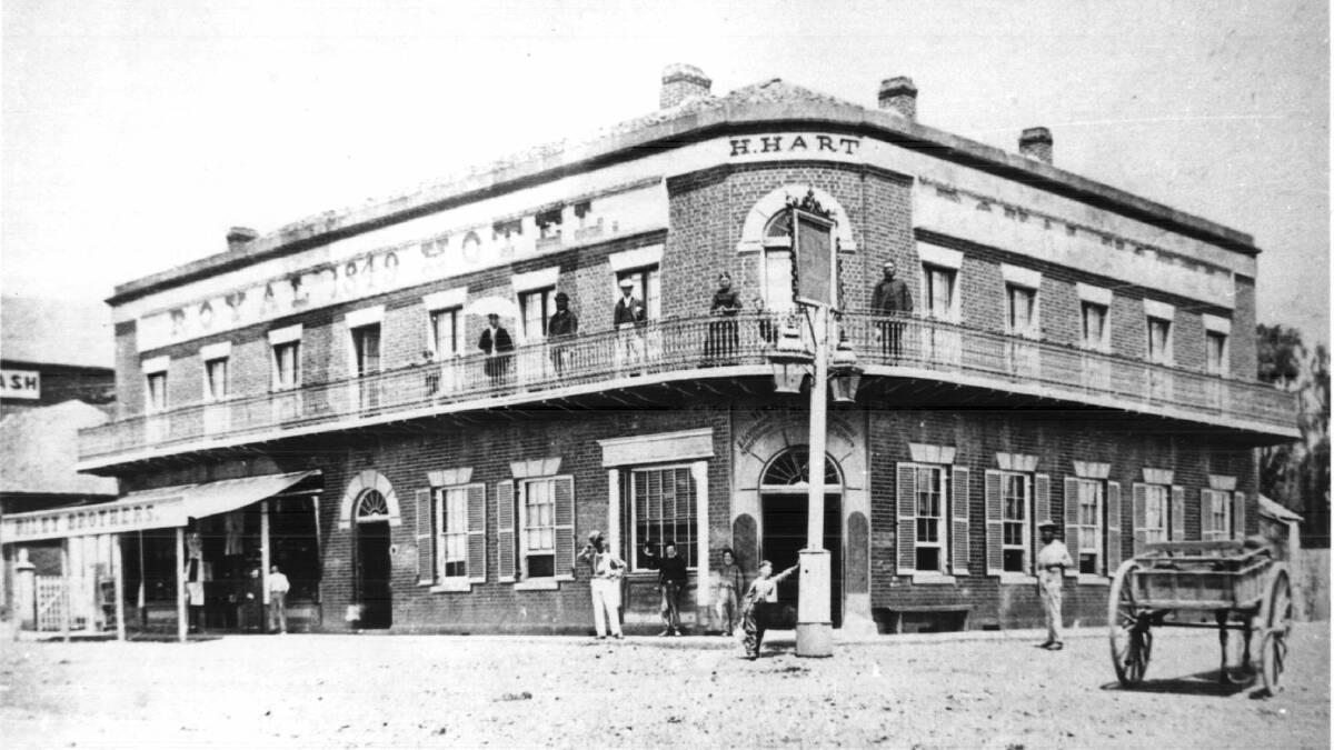 The pub for a day: The electrical telegraph equipment was first set-up in a room inside The Royal Hotel. Photo: Hart’s Royal Hotel c.1850s.