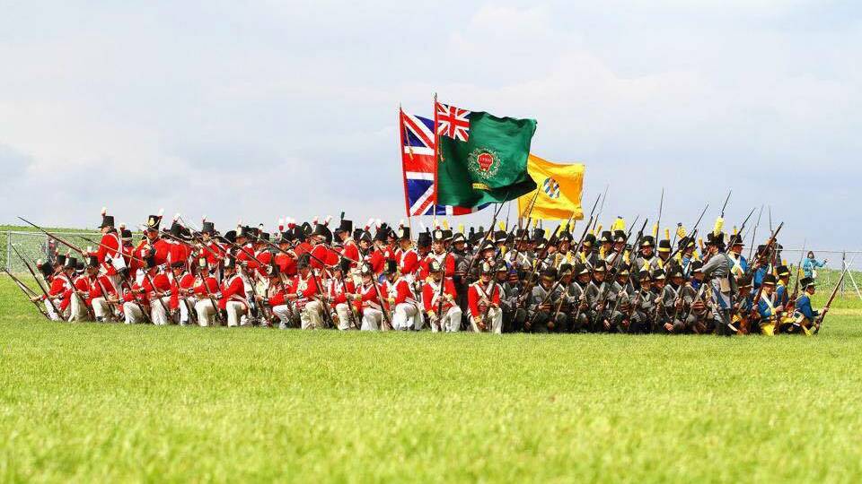 There will be displays of Napoleonic training and drill, alongside re-enactments of the battle. Photo: Gold Trails Reenactments.